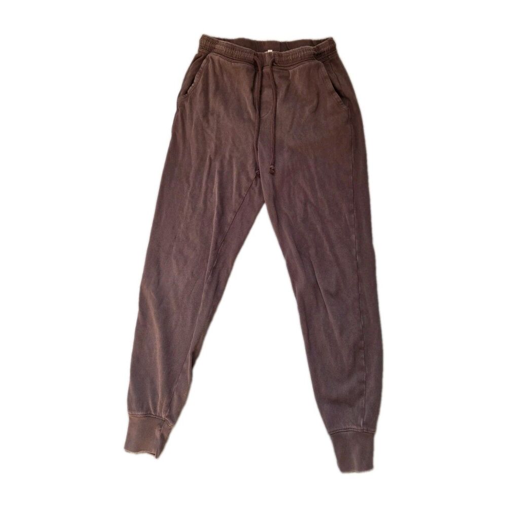 Aerie Brown 100% Cotton Drawstring Jogger Sweatpants Womenโs XS GUC